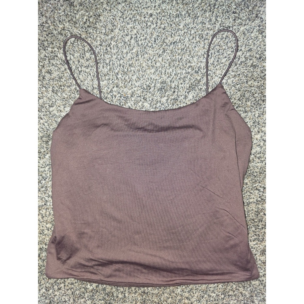 Olive + Oak Womens Brown Spaghetti Strap Camisole Tank Top Style 4T01745 Medium